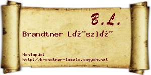 Brandtner László névjegykártya