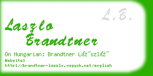 laszlo brandtner business card